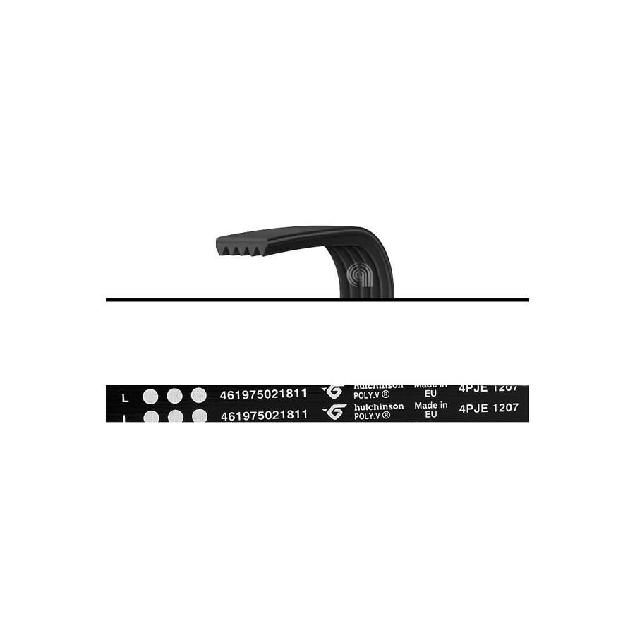 CINGHIA J4 1207 POLY-V LAVATRICE WHIRLPOOL