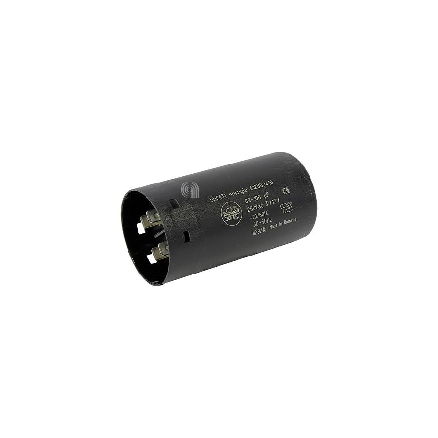 CONDENSATORE 88/106 UF 250V DUCATI - codice 00230072