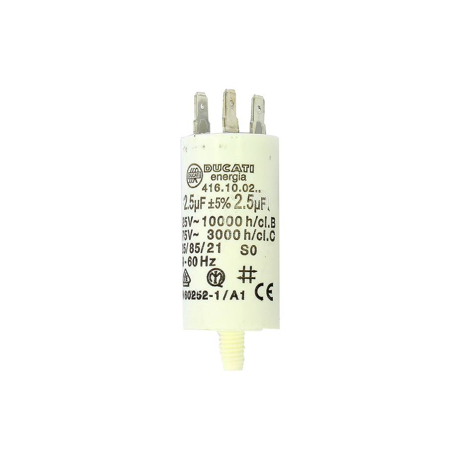 CONDENSATORE 2,5UF LAVATRICE UNIVERSALE - codice 00230401