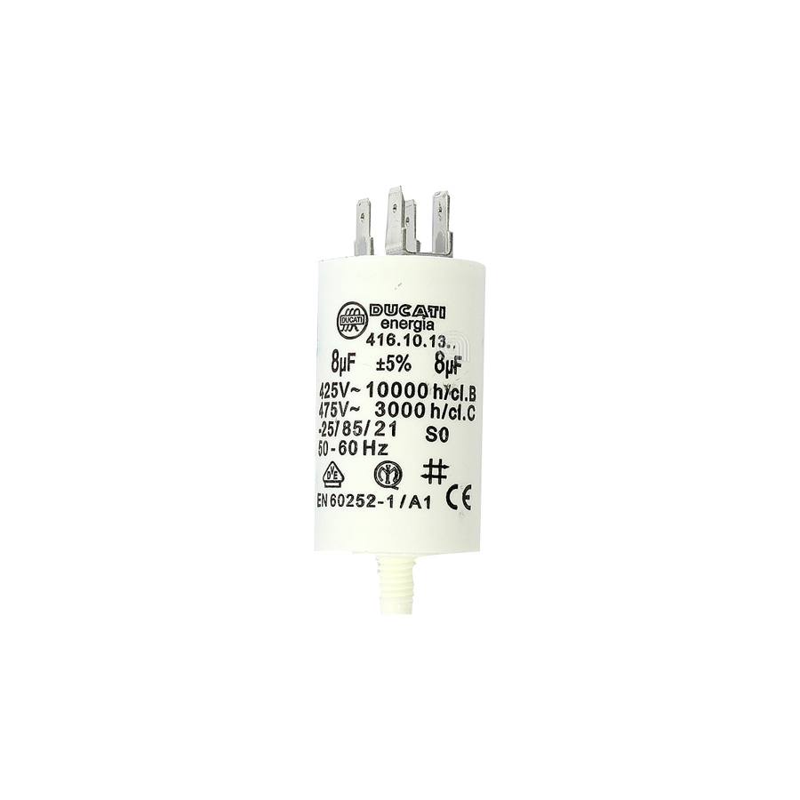 CONDENSATORE 8UF LAVATRICE UNIVERSALE - codice 00230407