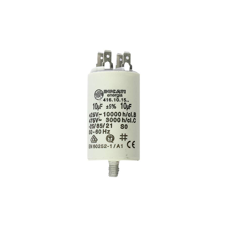 CONDENSATORE 10UF LAVATRICE UNIVERSALE - codice 00230408