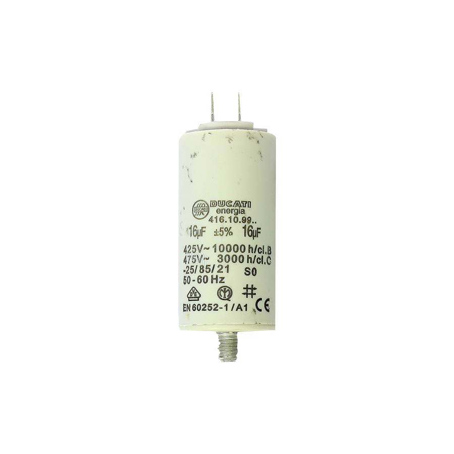 CONDENSATORE 16UF LAVATRICE UNIVERSALE - codice 00230412