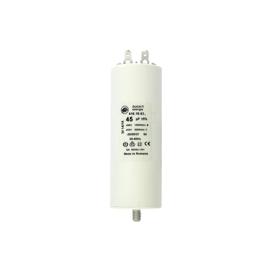 CONDENSATORE 45UF LAVATRICE UNIVERSALE - codice 00230419