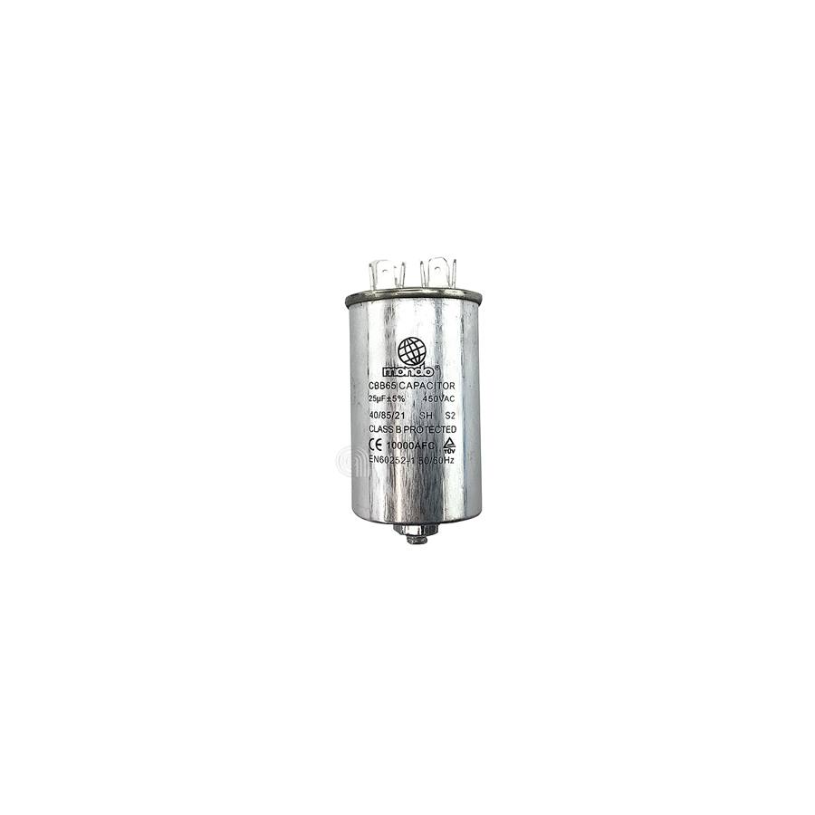 CONDENSATORE METALLICO 25UF LAVATRICE UNIVERSALE - codice 00230517