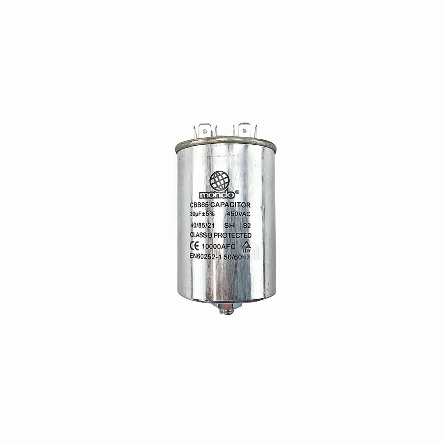 CONDENSATORE METALLICO 30UF LAVATRICE UNIVERSALE - codice 00230518