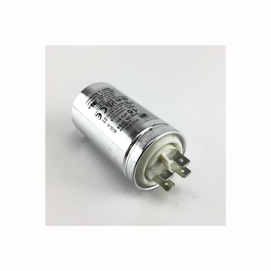 CONDENSATORE METALLICO 15UF ASCIUGATRICE UNIVERSALE immagine 2 - codice 00230536