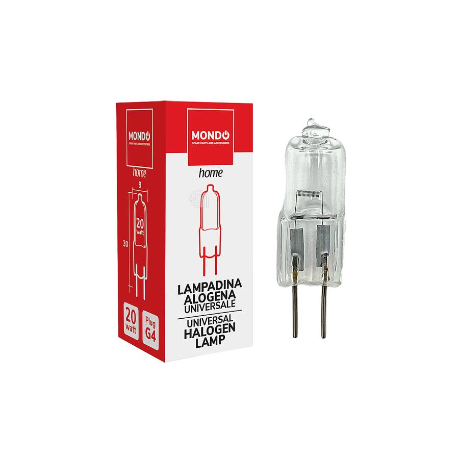 LAMPADINA ALOGENA G4 20W MAX 300°C MONDO UNIVERSALE - codice 00232762