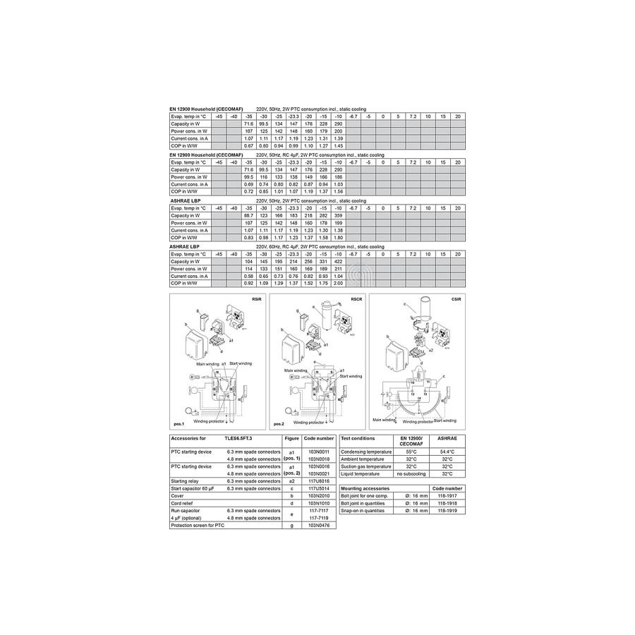COMPRESSORE R134A FRIGORIFERO UNIVERSALE immagine 3 - codice 00235103