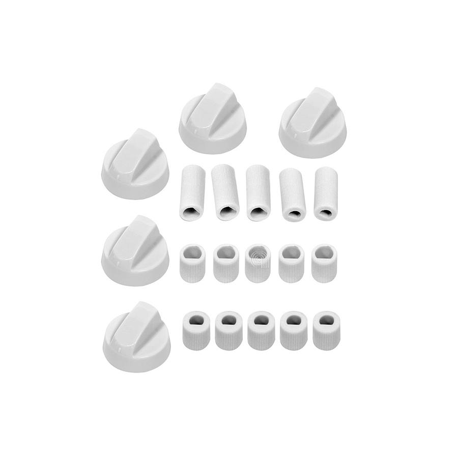SET 5 MANOPOLE BIANCHE FORNO UNIVERSALE - codice 00539100
