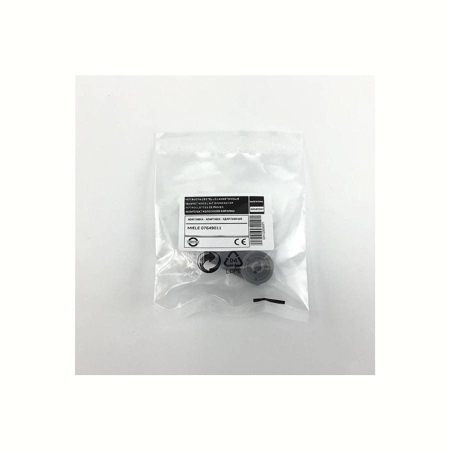 KIT RUOTA CESTELLO COMPATIBILE CON LAVASTOVIGLIE COMPATIBILE CON MIELE immagine 2 - codice 00540241