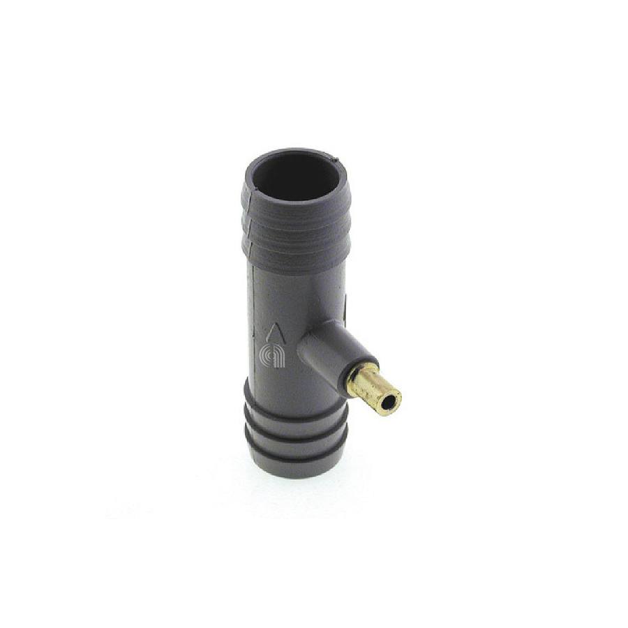 RACCORDO TUBO DI SCARICO DIAMETRO 20X20 MM. CON VALVOLA DI SFIATO - codice 00541024