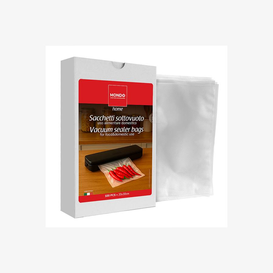 SACCHETTI SOTTOVUOTO PER ALIMENTI 20X30 - codice 00601017