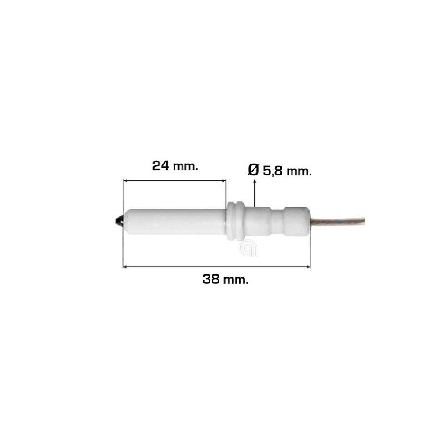 KIT CANDELETTA ACCENSIONE PIANO COTTURA NARDI TECNOGAS 4 PEZZI immagine 2 - codice 00607010