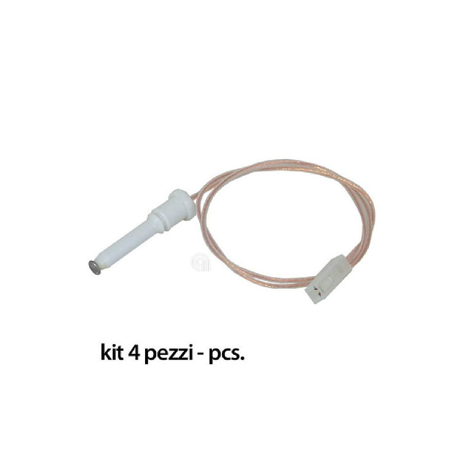 KIT CANDELETTA ACCENSIONE PIANO COTTURA TECNOGAS 4 PEZZI - codice 00607012