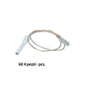 KIT CANDELETTA ACCENSIONE PIANO COTTURA TECNOGAS 4 PEZZI - codice 00607017