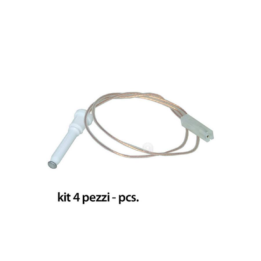 KIT CANDELETTA ACCENSIONE PIANO COTTURA TECNOGAS 4 PEZZI - codice 00607017