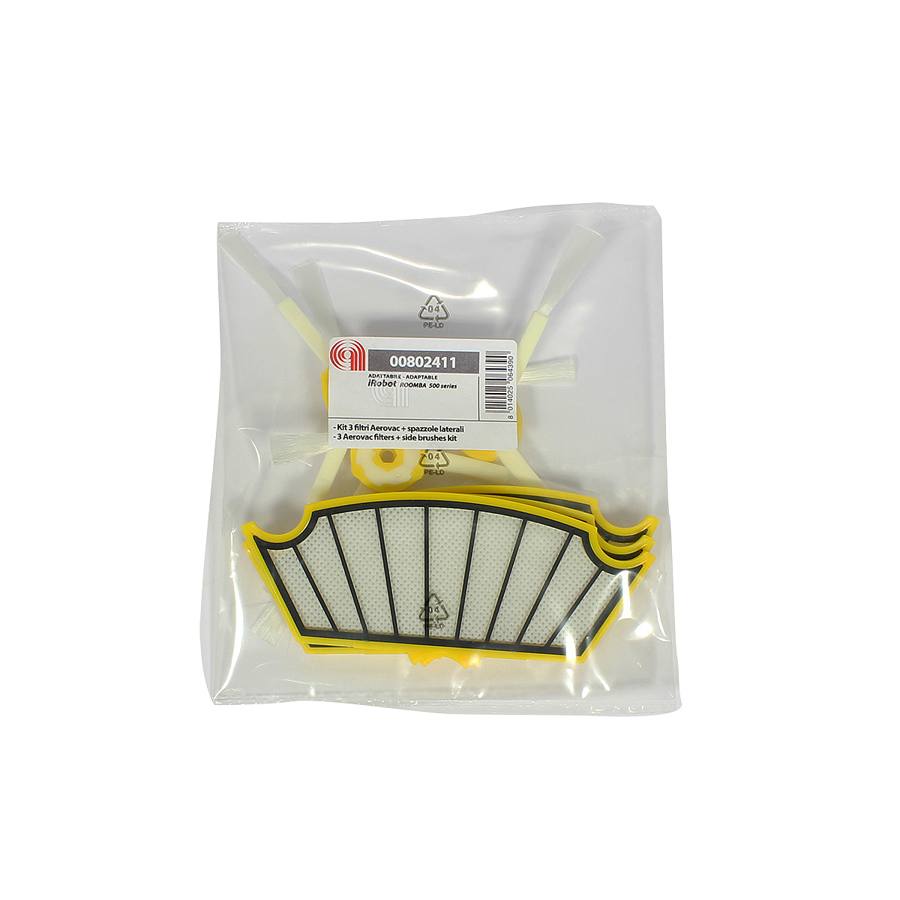 FILTRO RETTANGOLARE E SPAZZOLE ROOMBA ASPIRAPOLVERE IROBOT immagine 2 - codice 00802411