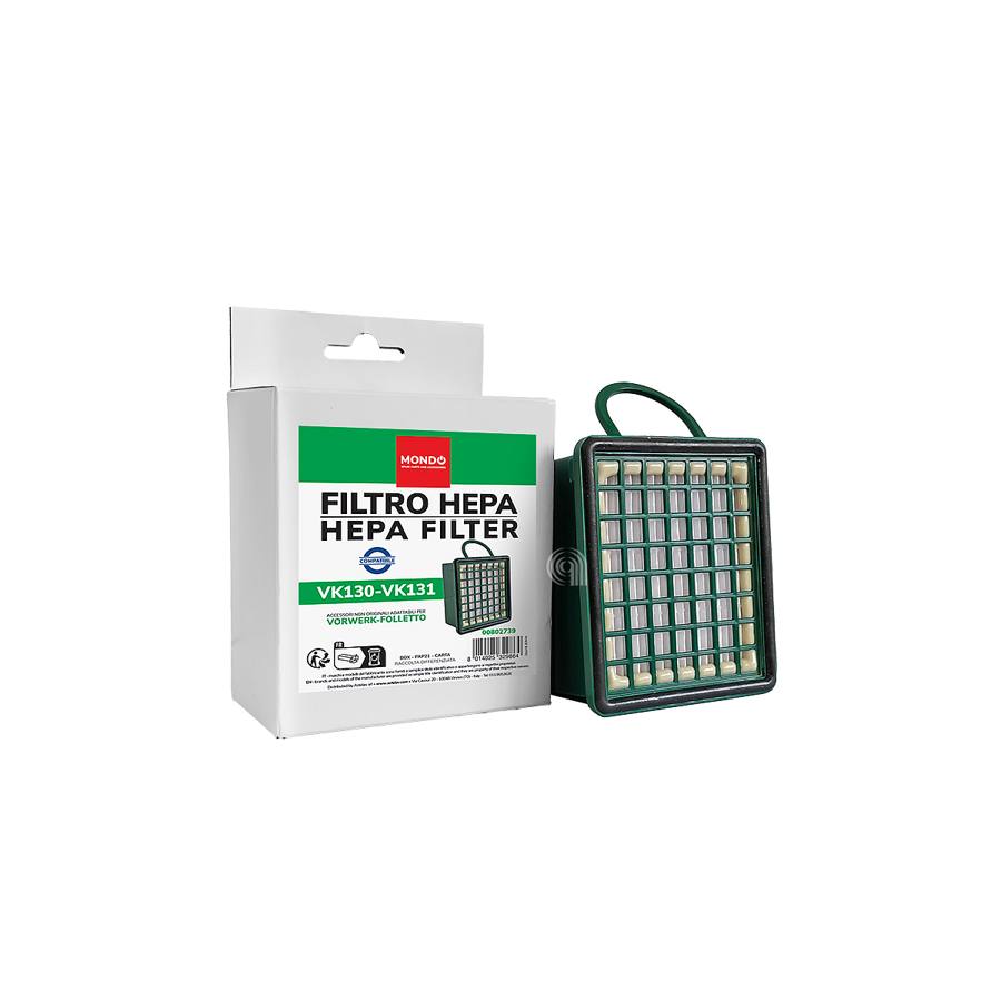 FILTRO HEPA VK130 VK131 MONDO ASPIRAPOLVERE VORWERK-FOLLETTO - codice 00802739
