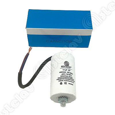 Condensatore Con Cavo 14uf Lavatrice Mondo 00230214