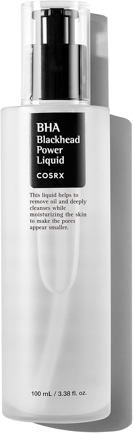 COSRX Liquidi per eliminare i punti neri BHA 4% 100ml, 4% di BHA (betaina salicilato), aiuta a liberare i pori ostruiti ed esfolia delicatamente le cellule morte della pelle, Ipoallergenico