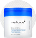 medicube Zero Pore Pads 2.0, tamponi toner facciali a doppia texture per esfoliazione e cura dei pori con 4,5% di acido lattico AHA e 0,45% acido salicilico BHA, ideali per tutti i tipi di pelle, cura