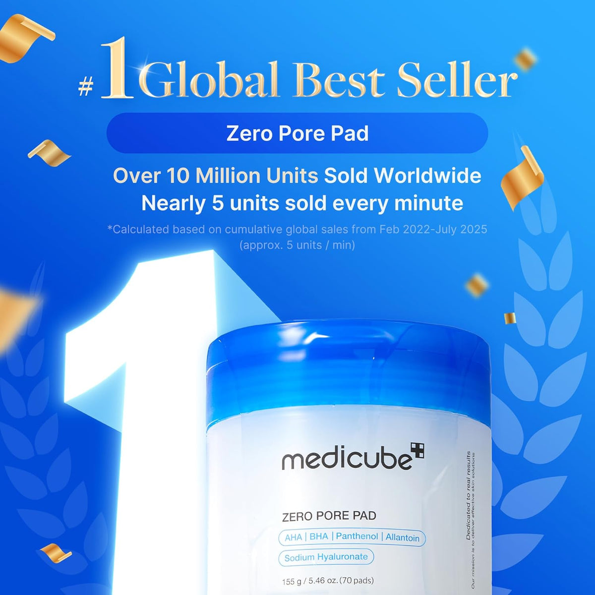 medicube Zero Pore Pads 2.0, tamponi toner facciali a doppia texture per esfoliazione e cura dei pori con 4,5% di acido lattico AHA e 0,45% acido salicilico BHA, ideali per tutti i tipi di pelle, cura