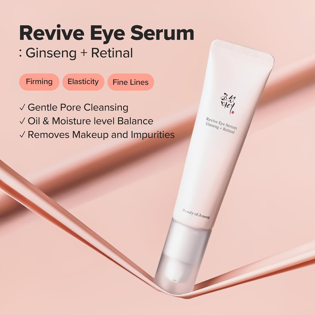 Beauty of Joseon Siero Contorno Occhi Revive Con Correzione Retinica Alla Niacinamide Per Borse Gonfie, Linee Sottili, Occhiaie E Rughe, Cura Della Pelle Coreana, 30 Ml, 1 Fl.Oz