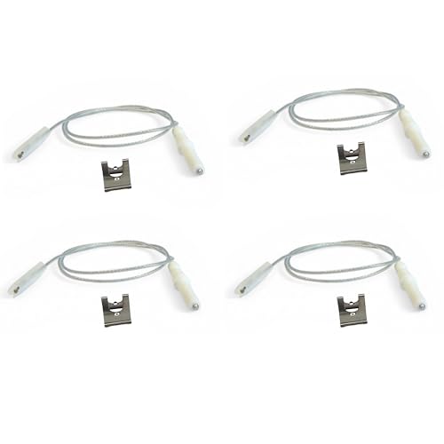 Ricambio compatibile per elettrodomestici | Candeletta Accensione Piano Cottura Gas Universale 4 Pezzi – Elettrodo Accensione Fornelli Compatibile con Ariston Indesit Nardi – Ricambio Cucina Gas