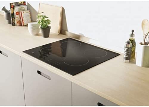 Piano Cottura Induzione 4 Fuochi Larghezza 59 cm in Vetroceramica colore Nero