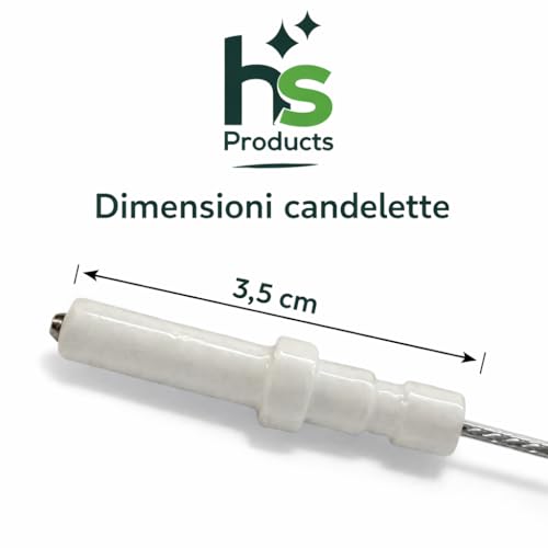 Ricambio compatibile per elettrodomestici | Candeletta Accensione Piano Cottura Gas Universale 4 Pezzi – Elettrodo Accensione Fornelli Compatibile con Ariston Indesit Nardi – Ricambio Cucina Gas