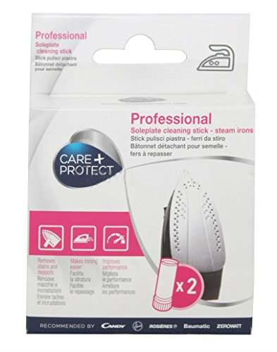 CARE + PROTECT Stick Pulisci Piastra e Ferro da Stiro, Decalcificante in Fiale, Professionale, Universale, Anticalcare, include 2 stick da 5 ml