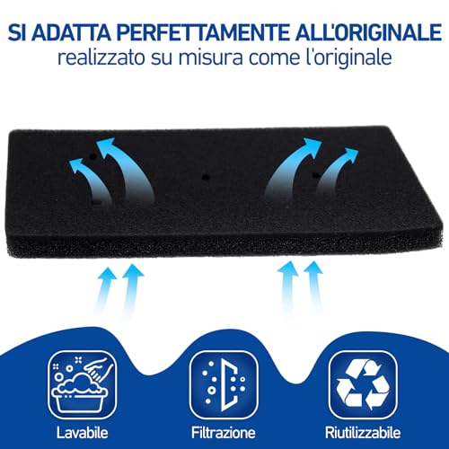 Filtro compatibile per elettrodomestici | 4 Pezzi Filtro Asciugatrice, Filtro Compatibile con Bauknecht Privileg Whirlpool Hx 481010716911, 230 X 115 X 14 mm, Compatibile con Filtro di Ricambio per Filtro per Asciugatrice Whirlpool