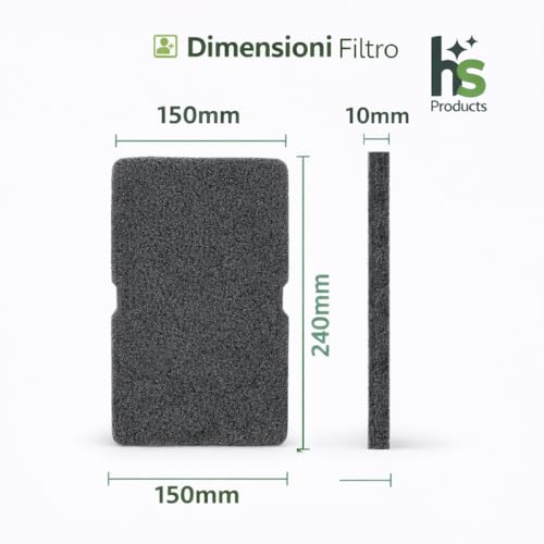 Filtro compatibile per elettrodomestici | filtro Asciugatrice Beko 2964840100 in Spugna Antipelucchi – Filtro Condensatore Compatibile Beko Blomberg ElektraBregenz – Ricambio Filtro Asciugatrice 240x150x10 mm – Set 2 Pezzi