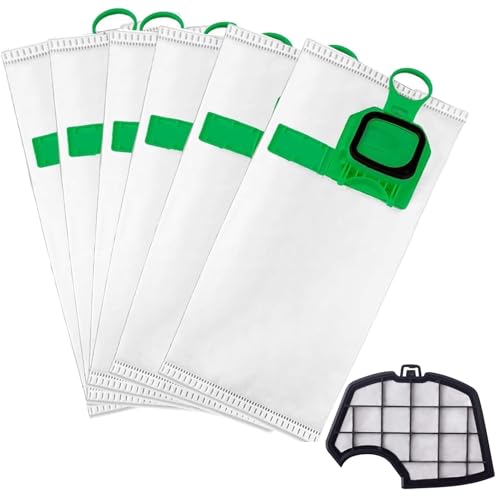 Filtro compatibile per elettrodomestici | 6 Sacchetti per Folletto vk140 vk150 con 1 Filtro