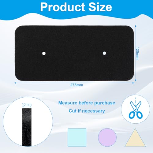 Filtro compatibile per elettrodomestici | 4 Pezzi Filtro Asciugatrice Candy, Filtro Asciugatrice, Filtro in Spugna per Asciugatrici, Filtro spugna, Filtro per Asciugatrice Hoover Candy 40006731, Filtro per Scambiatore 275 x 125 x 10 mm
