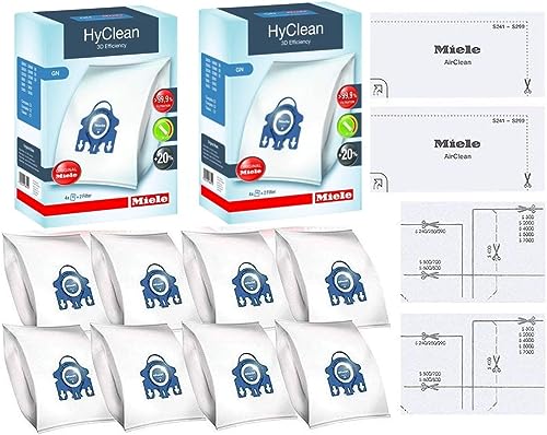 Sacchetti compatibili per elettrodomestici | 2 x Miele GN HyClean 3D Efficiency Dustbags for Classic, complete, S2000, S5000 e S8000 Series