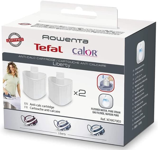 N2 ELECTROITALY compatibile con Rowenta XD9070E0 - Set 2 cartuccia anticalcare per generatori di vapore Powersteam VR8215F0 - VR8216F0 - VR8220F0 - VR8225F0 - VR8227F0