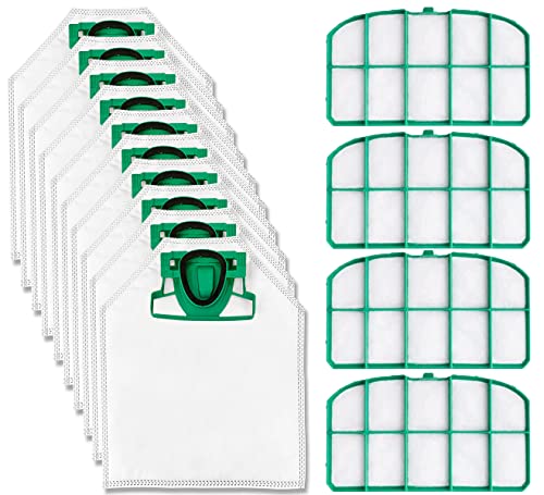 Sacchetti compatibili per elettrodomestici | Kit di Sacchetti Filtri Ricambi per Vorwerk Folletto VK200 VK220 VK220S (10pz Sacchetti)