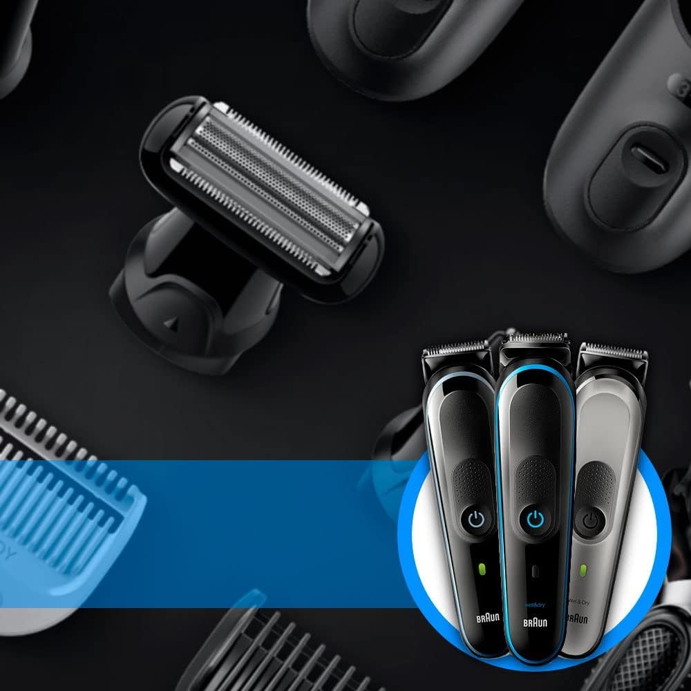 N2 ELECTROITALY Home Testina di Ricambio per Rasoio Elettrico da Uomo 81634460 Compatibile con Braun Multi Grooming Body Shaver MGK3080, 5515, 5541 e 5544