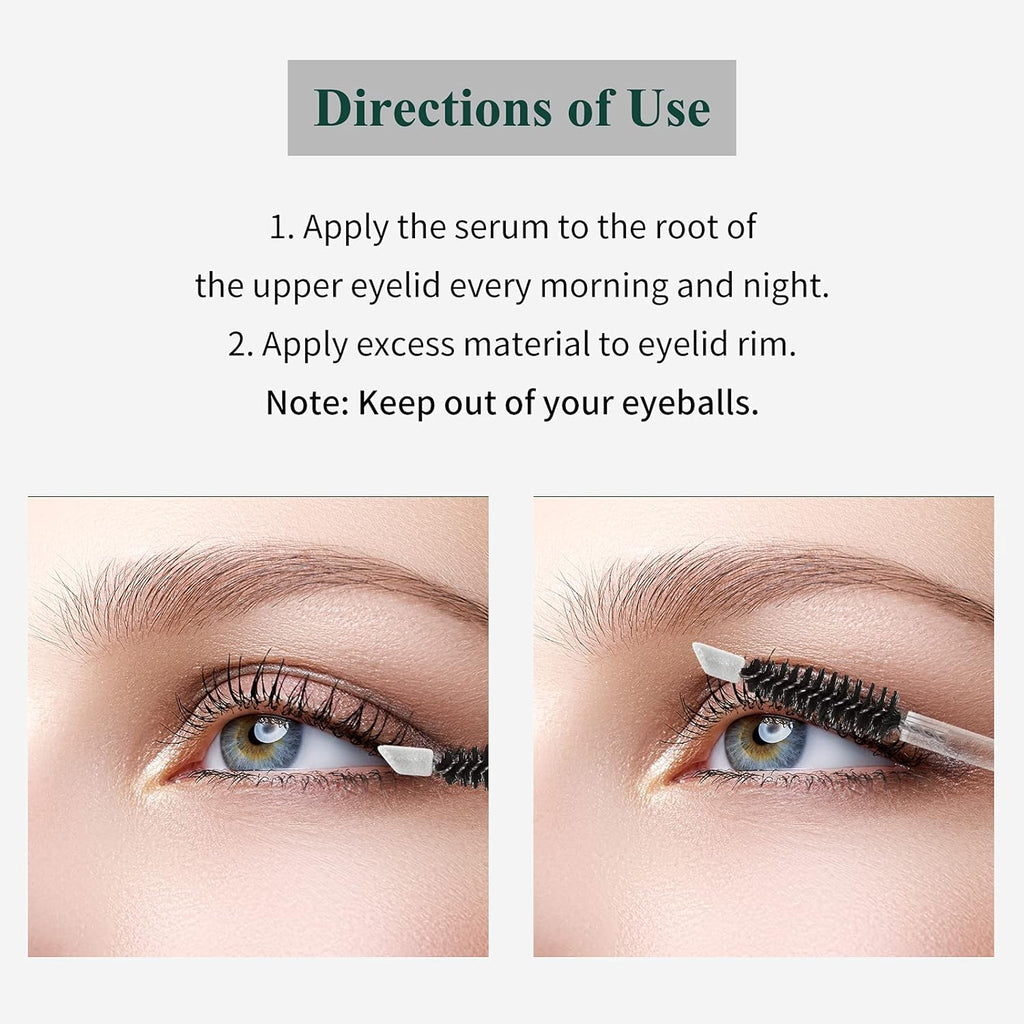 Breylee Eyelash Growth Serum, Natural Plant Extracts, No Irritation, Stimulates the Vitality of the Hair Follicles, Long and Thick Results in 4 Weeks