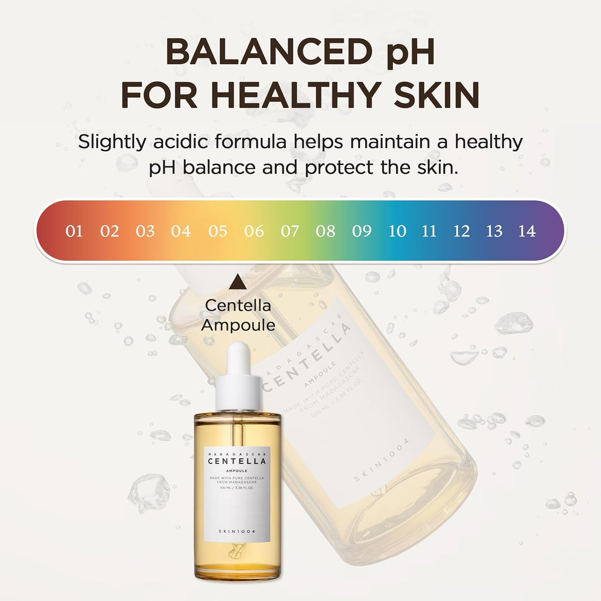Skin1004, Centella Asiatica del Madagascar, 100 fiale (ml)/ siero viso/estratto 100% di centella asiatica/lenitivo, per pelli sensibili e a tendenza acneica