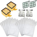 Kit per Folletto Vk 135/136 | 12 Sacchetti 12 Profumini 2 Filtri HEPA 2 Filtri Motore Pulizia e Manutenzione Folletto Vk 135/136 Compatibile | Ricambio Compatibile
