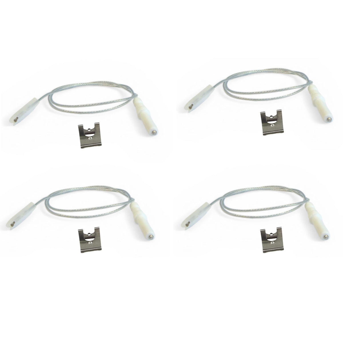 Ricambio compatibile per elettrodomestici | Candeletta Accensione Piano Cottura Gas Universale 4 Pezzi – Elettrodo Accensione Fornelli Compatibile con Ariston Indesit Nardi – Ricambio Cucina Gas
