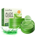 Patch Occhi all’Aloe Vera – 60 Pezzi | Maschera Contorno Occhi Idratante Anti-Occhiaie e Anti-Rughe | Riduce Gonfiore, Borse e Segni di Stanchezza | Formula Naturale per Tutti i Tipi di Pelle