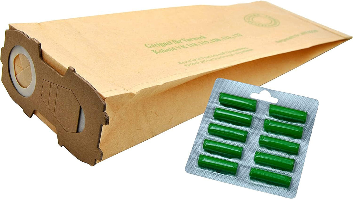 Sacchetti compatibili per elettrodomestici | Kit ricambi folletto vk120 vk121- k122-24 sacchetti 20 profumi