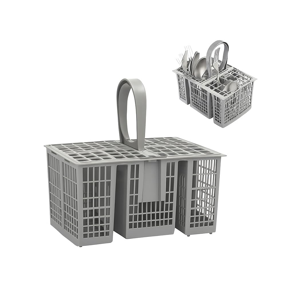 Ricambio compatibile per elettrodomestici | Cestello Portaposate Lavastoviglie Universale Compatibile con Whirlpool, Ariston, Indesit, Hotpoint – Porta Posate Ricambio Lavastoviglie Resistente e Capiente