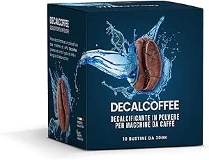 DECALCOFFEE Decalcificante in Polvere per Macchine da Caffè - 10 Bustine da 30 gr di Decalcificante biodegradabile compatibile con tutte le macchine per caffè | Made in Italy | Ricambio Compatibile