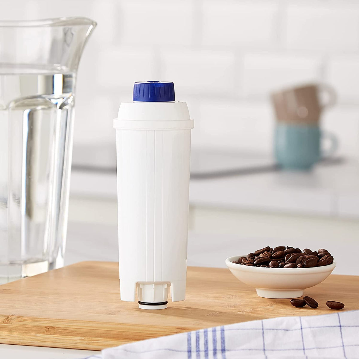 N2 ELECTROITALY DLSC002 Accessorio per macchine del caffè, Filtro Acqua Filtro per Macchina Caffè compatibile con De Longhi serie ECAM, Filtro Acqua Addolcitore contro il calcare, facile da installare