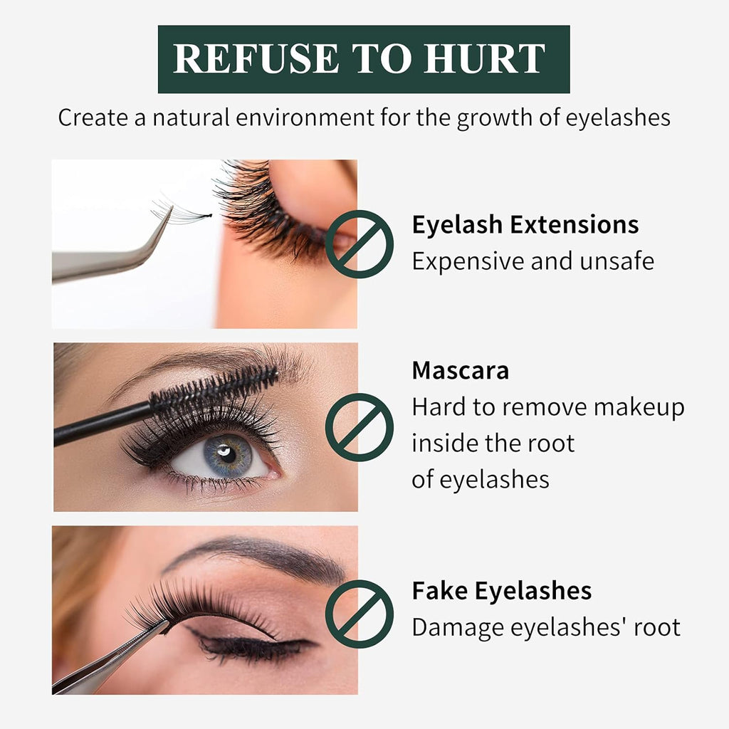 Breylee Eyelash Growth Serum, Natural Plant Extracts, No Irritation, Stimulates the Vitality of the Hair Follicles, Long and Thick Results in 4 Weeks