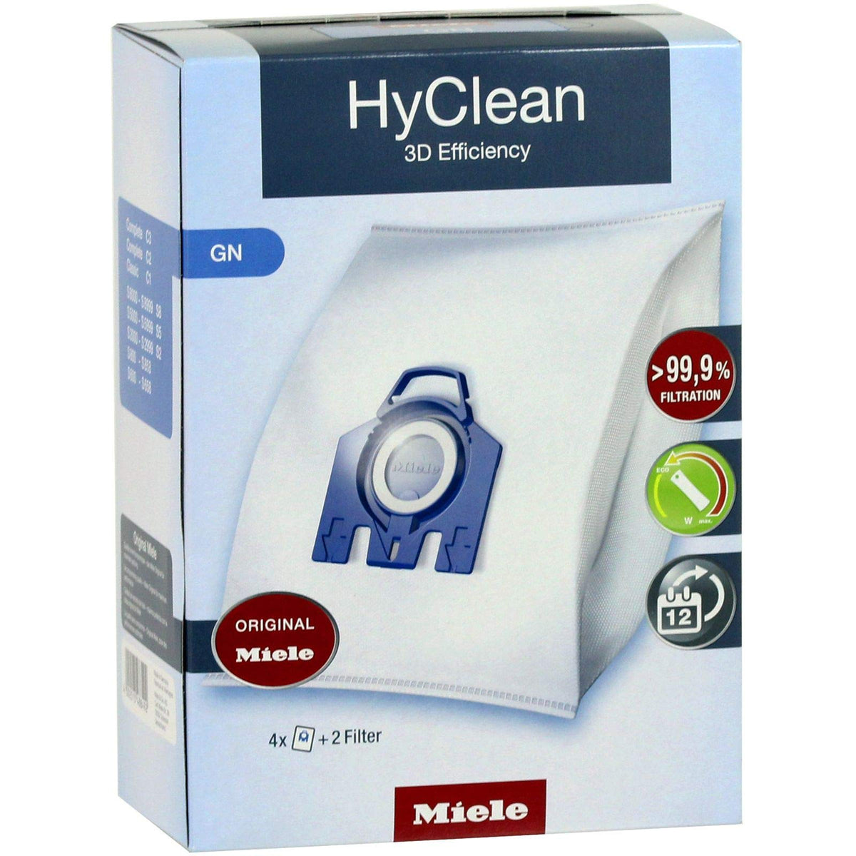 Sacchetti compatibili per elettrodomestici | DUSTBAGS, GN BLUE, (4 BAGS+FILTERS) 7189520 By MIELE
